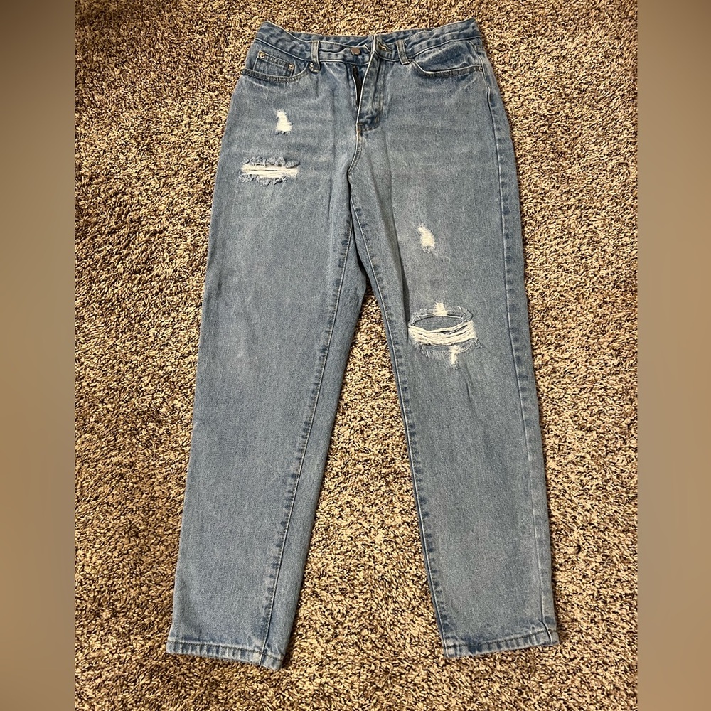 light wash jeans, size 6